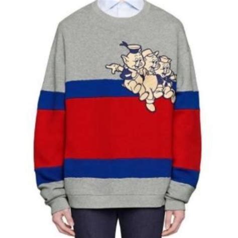 gucci three little pigs|gucci flying pig sweater.